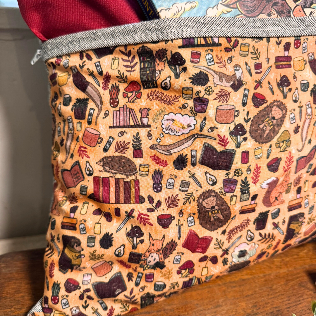 Bookish Pocket Cushion