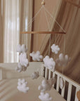 Handmade Clouds baby mobile-3