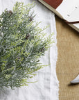 Winter Frosted Pine Spray with Pinecones
