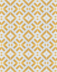 Yellow Geometric porcelain tile, premium luxury bold green and yellow anti-slip outdoor tile, stylish durable handcrafted 20x20cm by Maria Starling Design at brixbailey.com