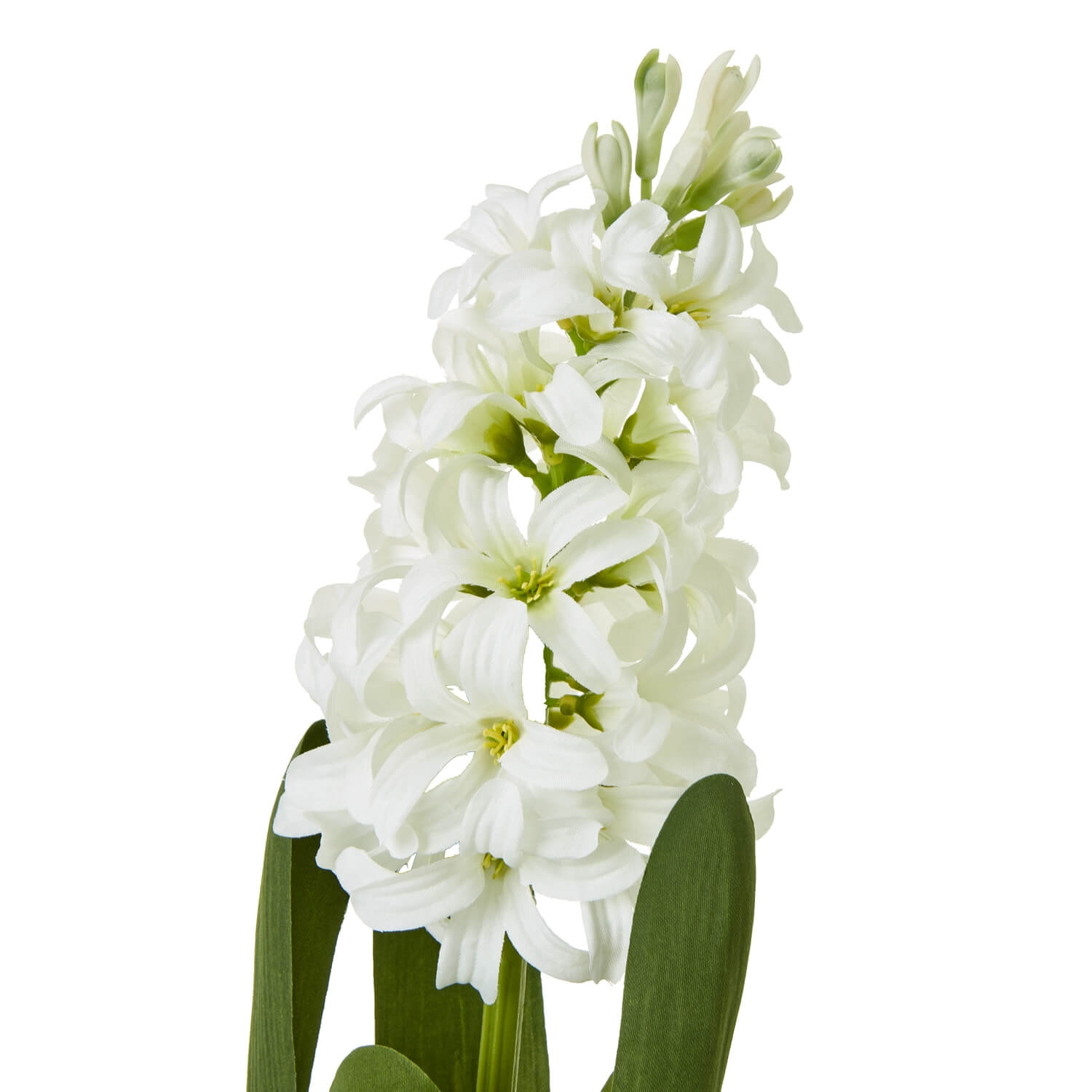 White Hyacinth Faux Stem for Effortless Home Style