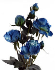 6 x Blue Peony Artificial Flower-0