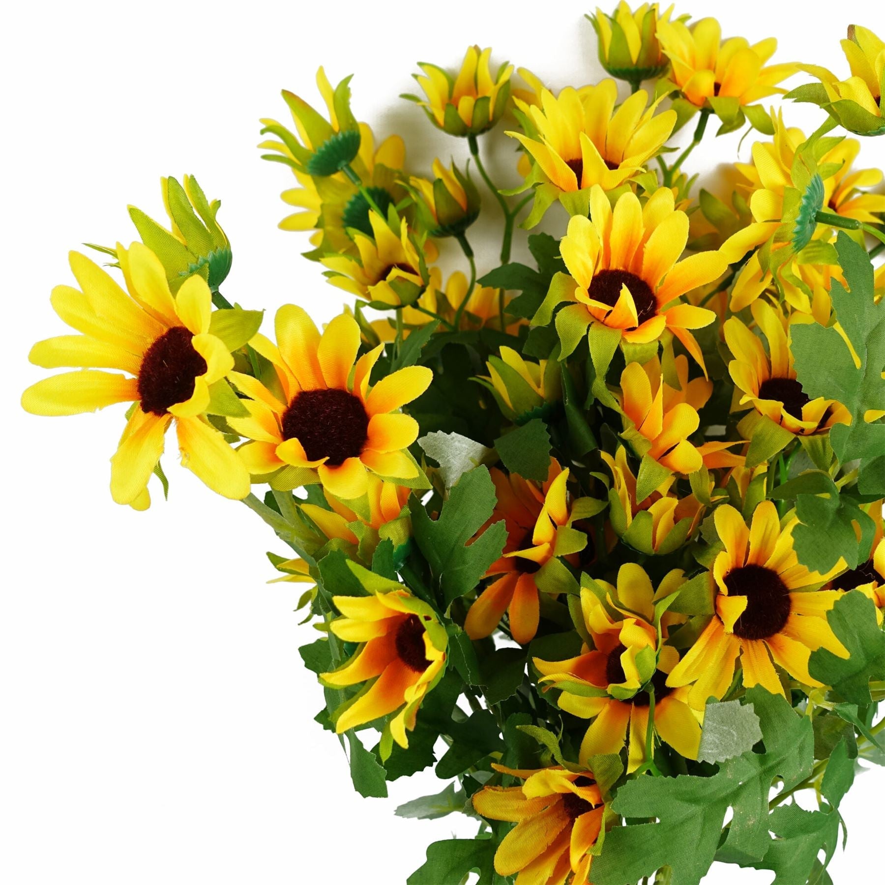 Pack of 6 x 70cm Artificial Yellow Daisy Flower Spray-3