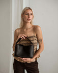 Black Leather Crossbody Bag