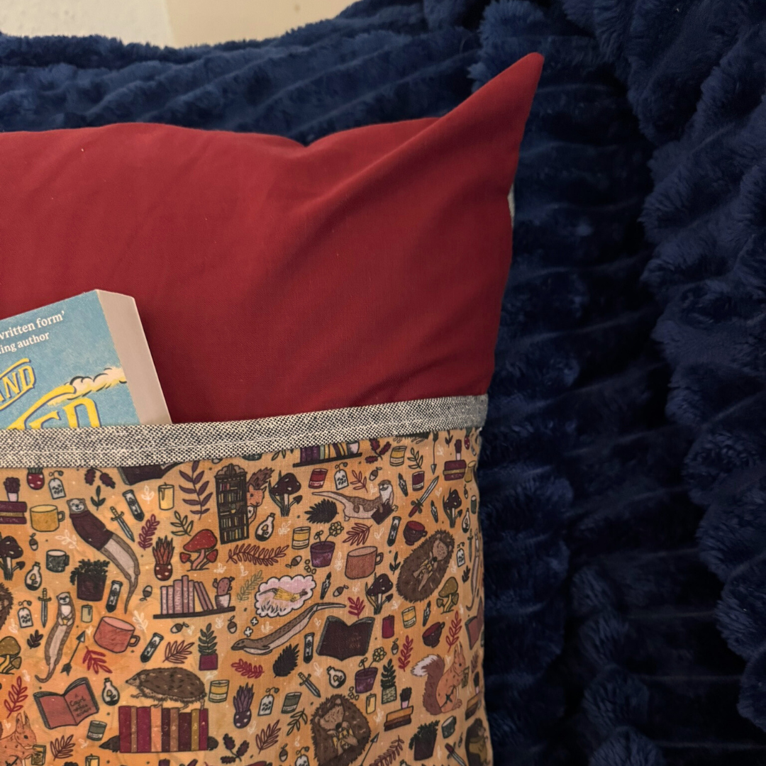 Bookish Pocket Cushion