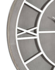 Grey Wall Clock for the Modern Living Space