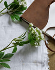 Faux White Cow Parsley Stem With Green Detail