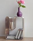 Minimalist Metal Magazine Rack
