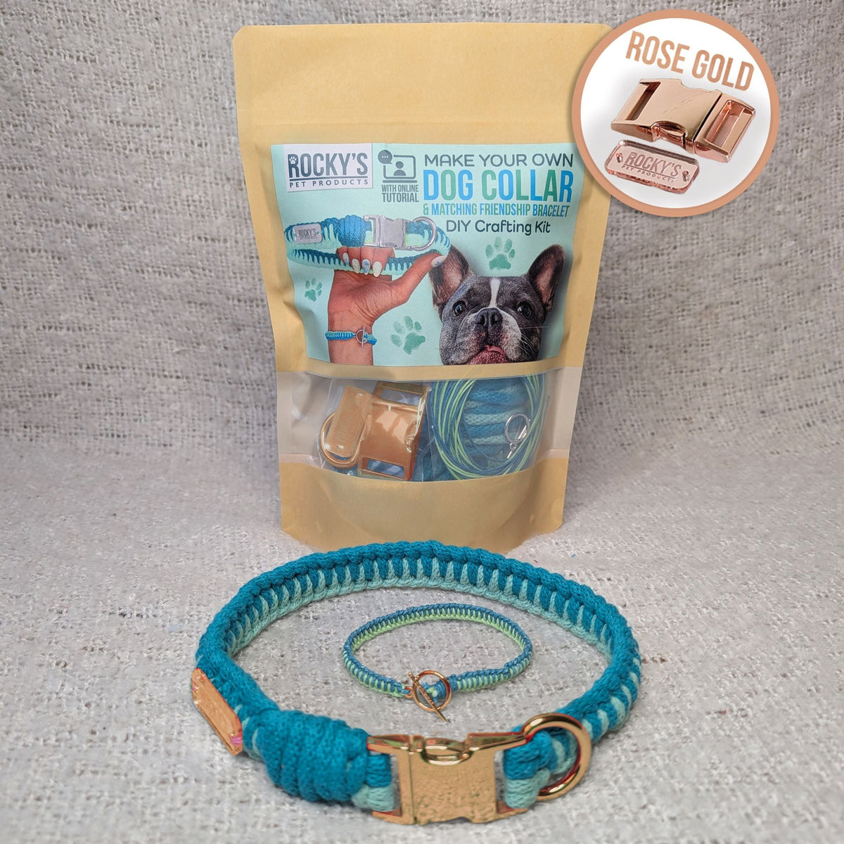 Make Your Own Dog Collar &amp; Friendship Bracelet Craft Kit - MINT