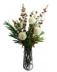 Dhalia PomPom Artificial Flowers Cream-4