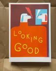 Looking Good Dog risograph print (A3)
