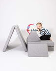 Grey Transformable Play Sofa Set