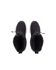 Andira Black Quilted Nylon Waterproof Winter Boots – White Platform Sole