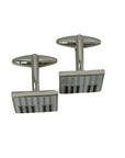 piano keys silver style cufflinks