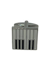 piano keys silver style cufflinks