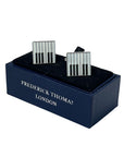 piano keys silver style cufflinks