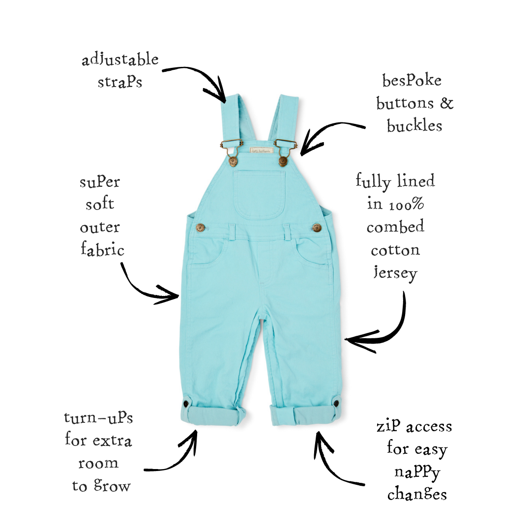 Mint Denim Dungarees