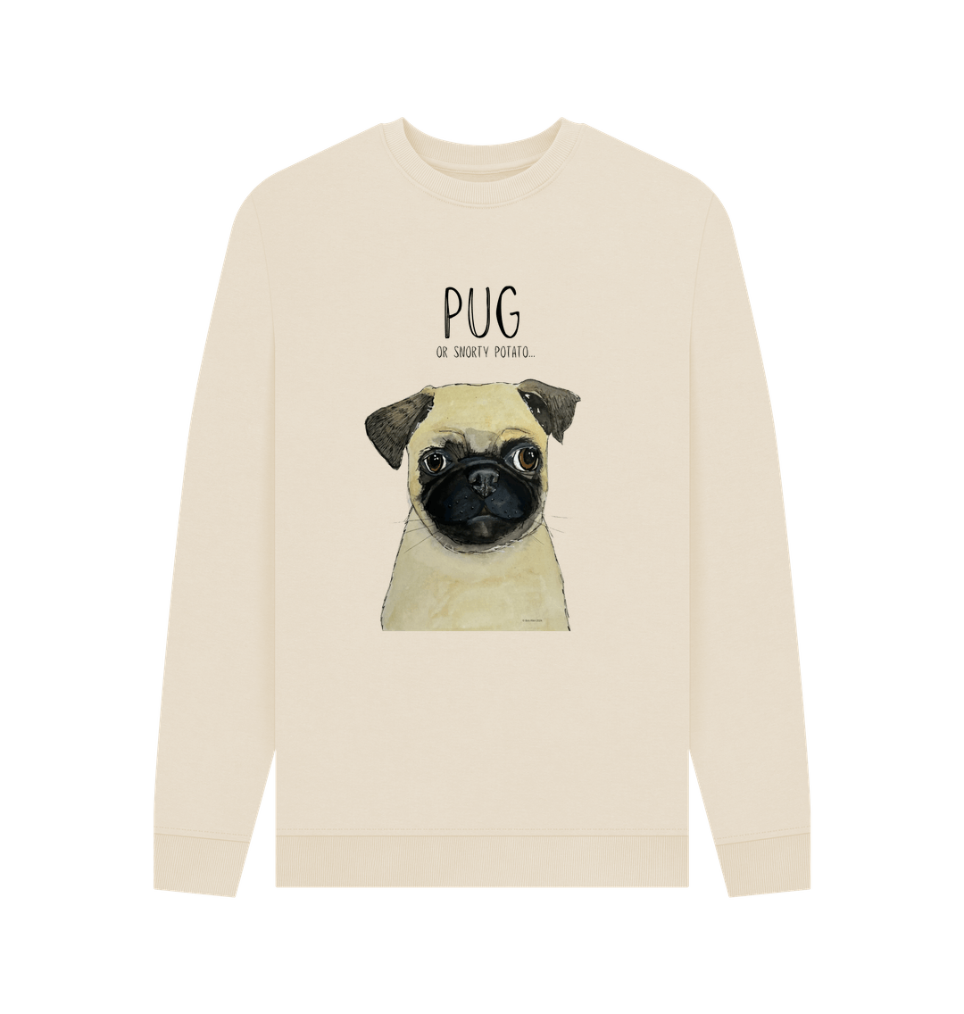 Pug or Snorty Potato? Men's Crew Neck Sweatshirt for Pug Lovers