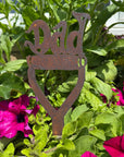 Rusty Metal Dad On A Spade Garden Decoration , Dad Remembrance Gift