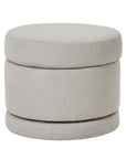 Swivel Ottoman in Neutral Upholstery