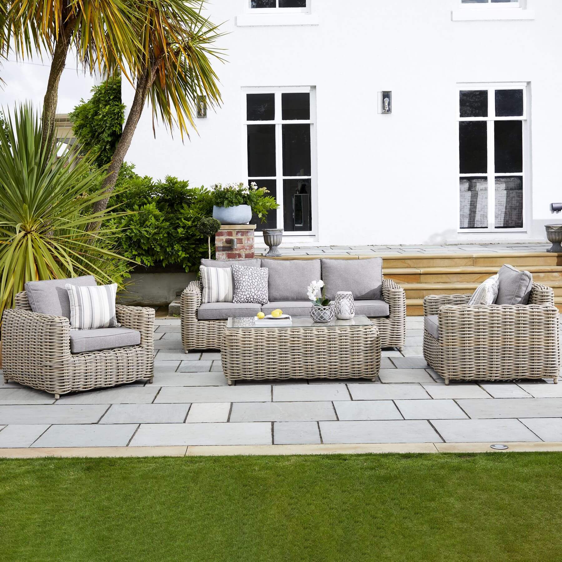 Luxury Amalfi 5-Piece Outdoor Seating Set | Premium Patio Furniture
