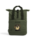 Wire Haired Dachshund Roll-Top Backpack – Small Dog, Big Adventure!