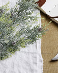Frosted Pine Stem with Pinecones Winter Decoration