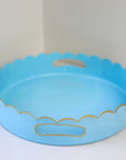 Blue Scalloped Tray