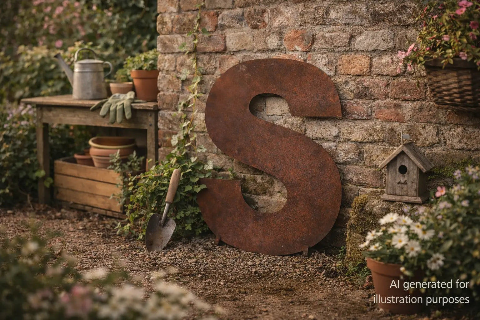 Large 70cm Rusty Metal Letters – XL Industrial Alphabet for Weddings, Home Decor &amp; Shop Signs House Numbers