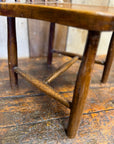 Antique Child’s Chair with Elm Seat – Nursery Book Display Plant Stand Chair B