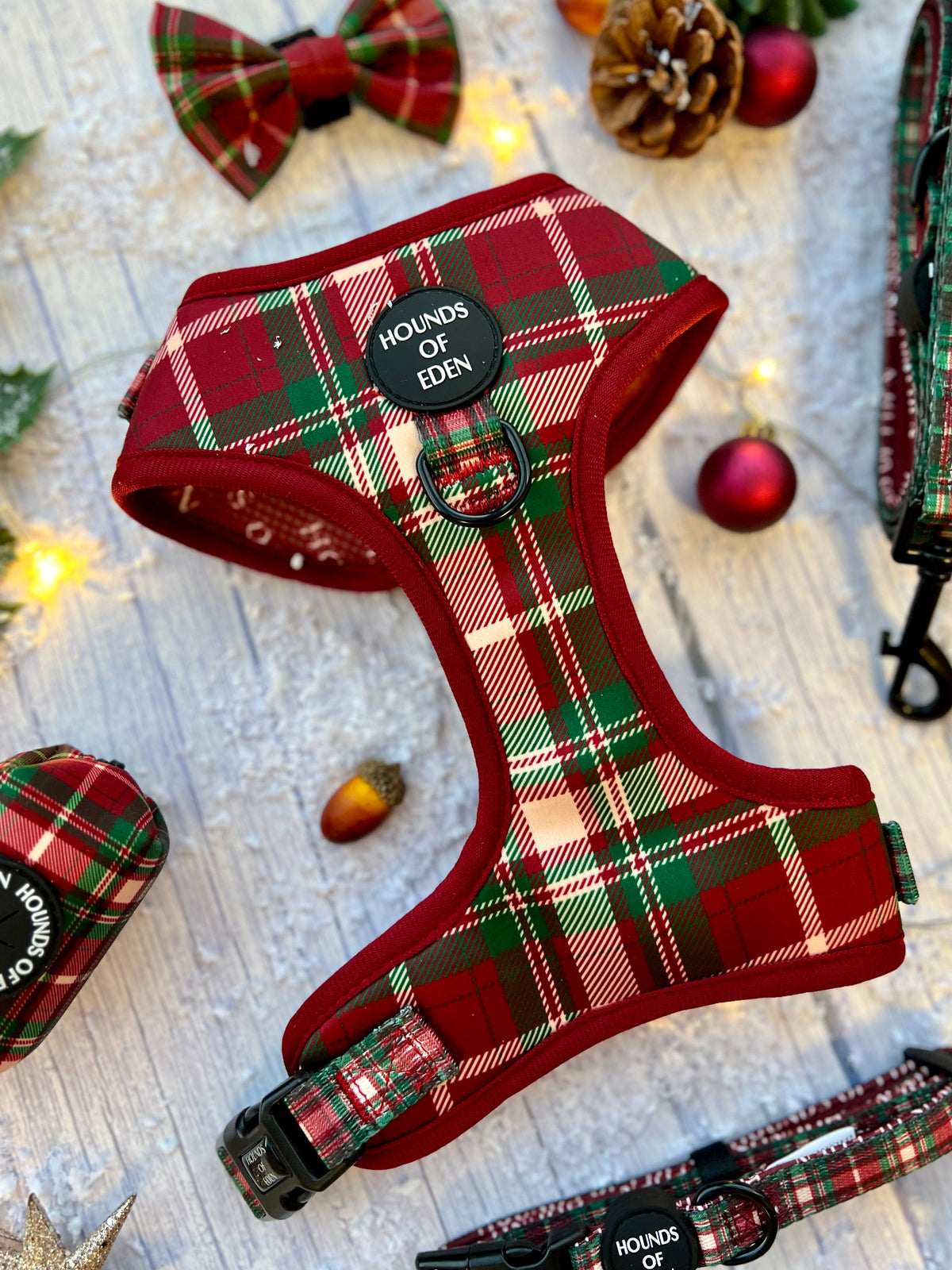 Tartan Me Up - Red &amp; Cream Tartan Dog Snood