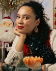 Gingerbread House Hoop Earrings