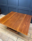 Mid Century Teak Coffee Table / Extending Drop Leaf Coffee Table / D-Scan