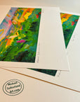 Limited edition signed panoramic Giclee print, Box Valley Bybrook Wiltshire, luxury gallery quality art, collectible landscape artwork by Michael Sutherland Art at brixbailey.com