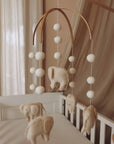 Handmade Elephants baby mobile-4