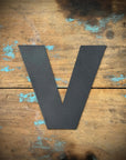 12" and 5" Black Fat Font Metal Letters.