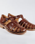 Handmade Leather Fisherman Sandals Brown