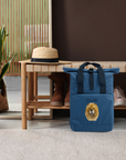 Red Chow Chow Chic: Aloof Floof Roll-Top Backpack