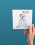 Bulldog Banter: The Furry Road Drill Greeting Card!