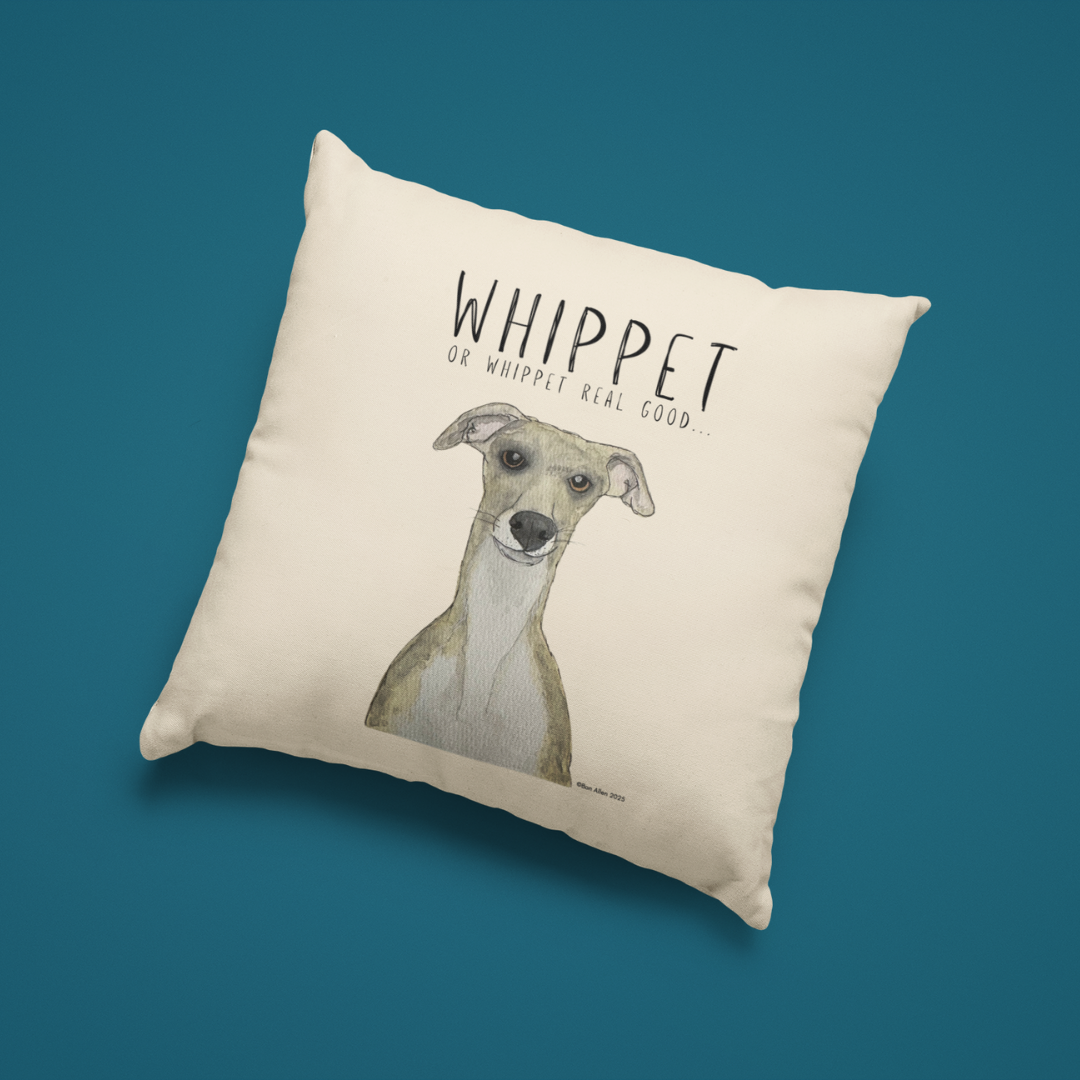 Whippet Real Good Cushion – Zoomies &amp; Comfort Combined!