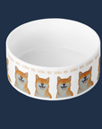 Shiba Inu Ceramic Dog Bowl