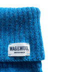 Cerulean Blue British Wool Dog Jumper