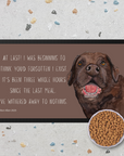 Starving Since Breakfast Pet Bowl Mat – Featuring the Chocolate Labrador