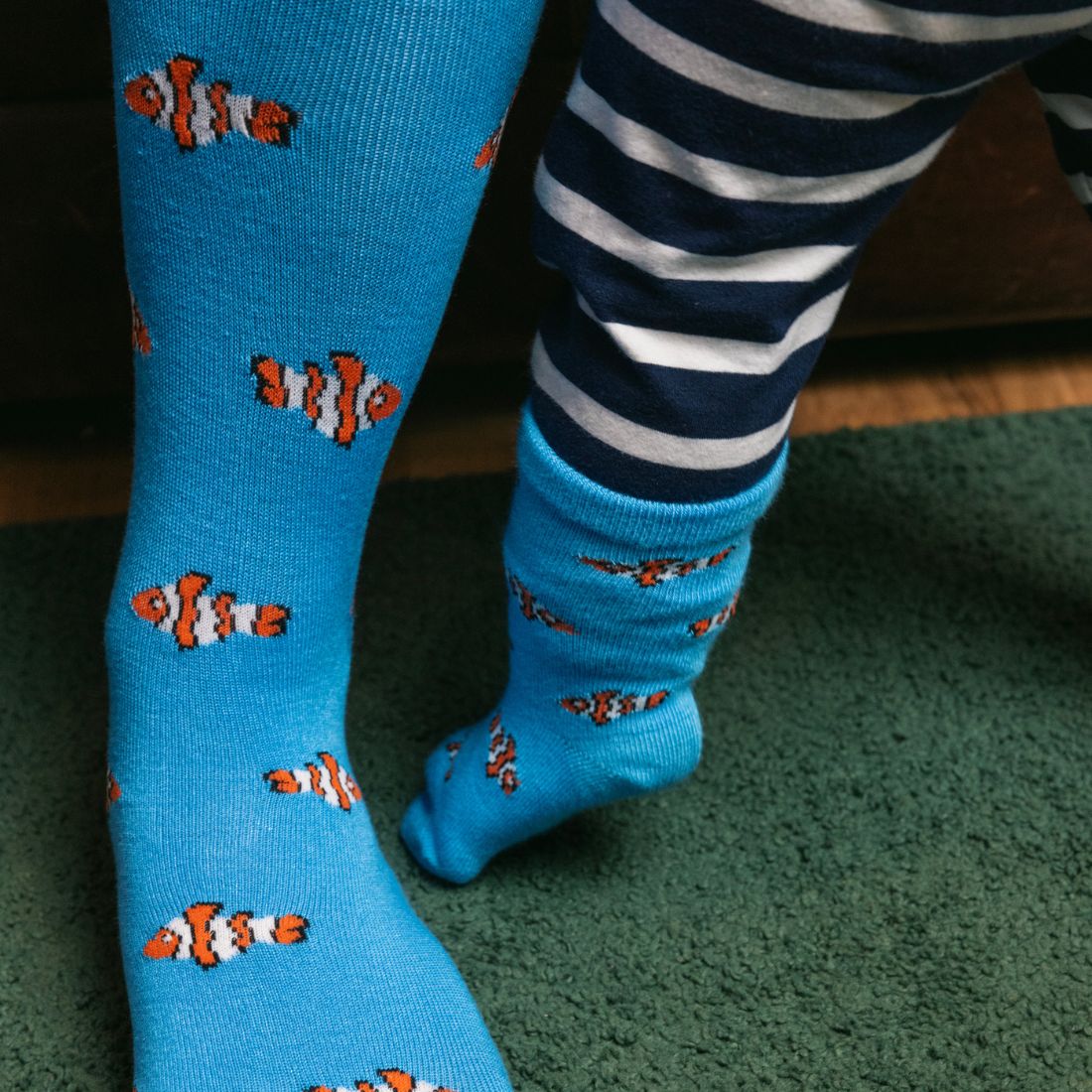 Clown Fish Matching Bamboo Socks (Adult &amp; Child)