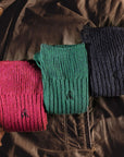 Burgundy Bamboo Boot Socks