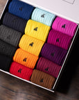 Ultimate Style Sock Box - 15 Pairs of Bamboo Socks