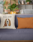 Basset Hound Cushion Cover – Guilt-Tripping in Style!