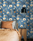 Wild Flower Field Botanical Wallpaper