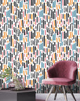 Colorful Abstract Dashes Wallpaper