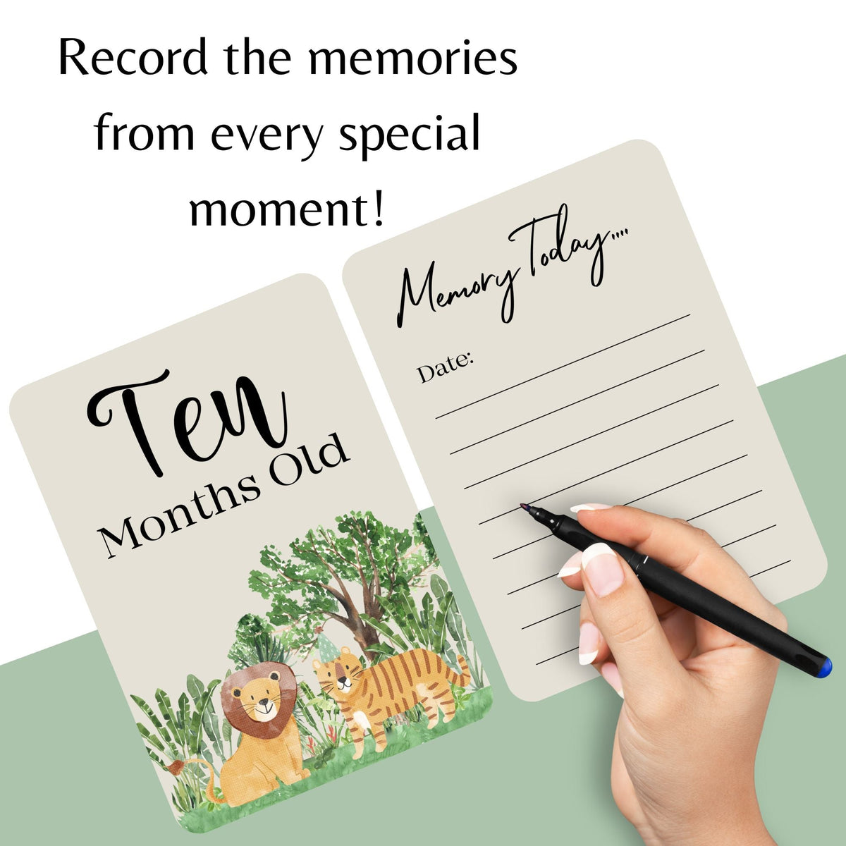 40 Baby Milestone Cards Pack